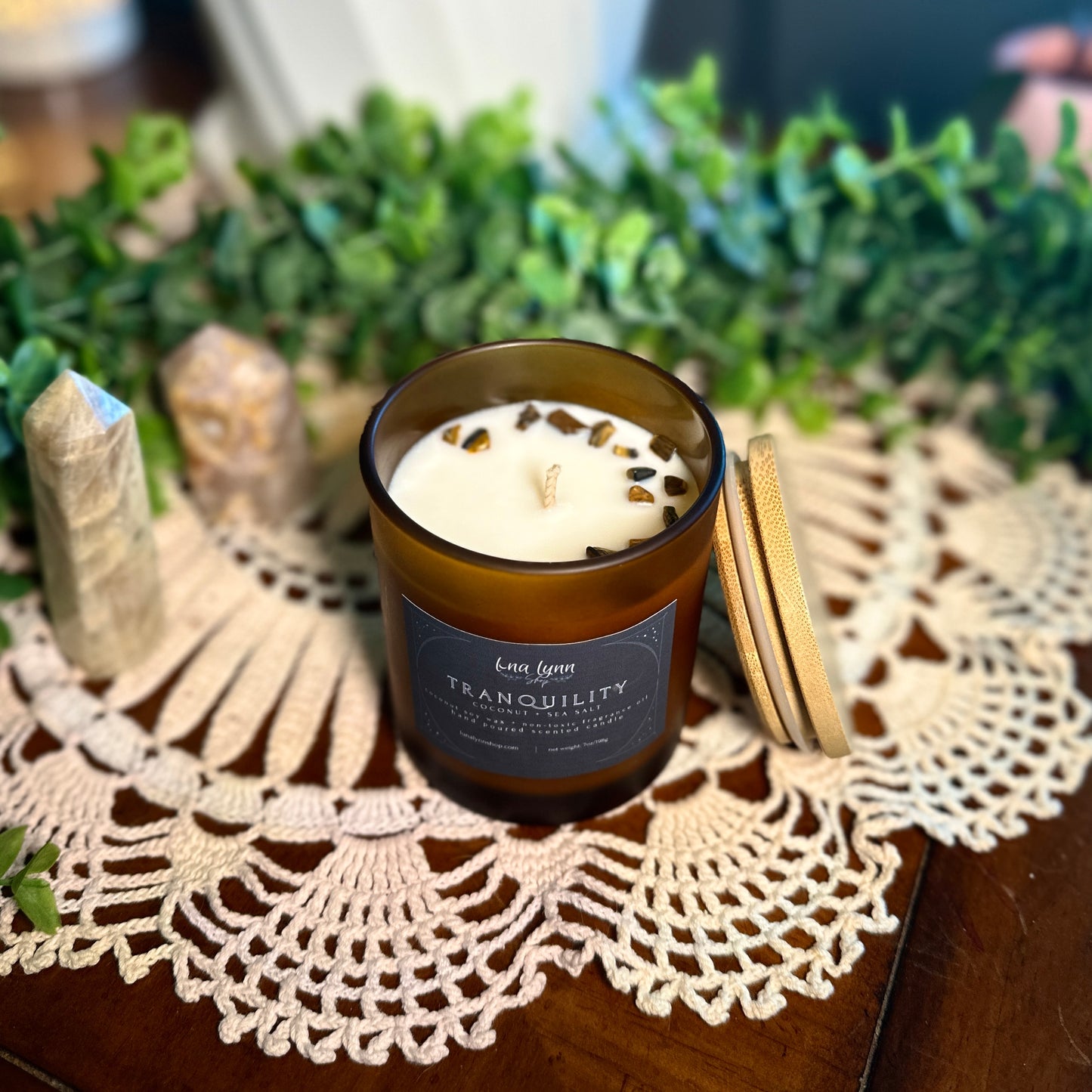 Tranquility | Coconut + Sea Salt | 8oz Scented Candle