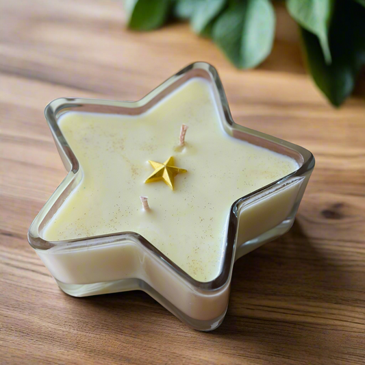 Mahogany Coconut Star Candle + Wax Melts