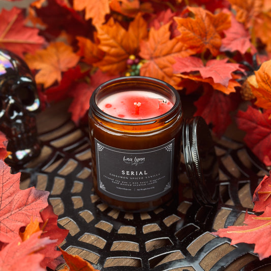 "Serial" | Cinnamon Spiced Vanilla | 8oz Scented Candle