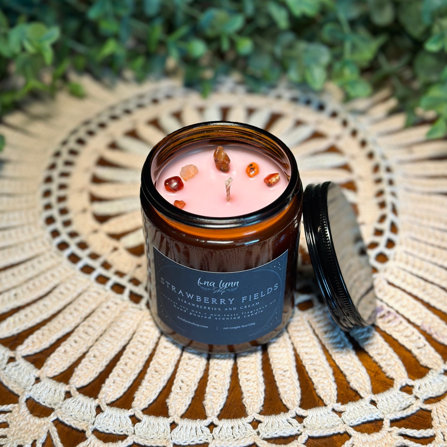 Strawberry Fields| Strawberries & Cream Scented Candle