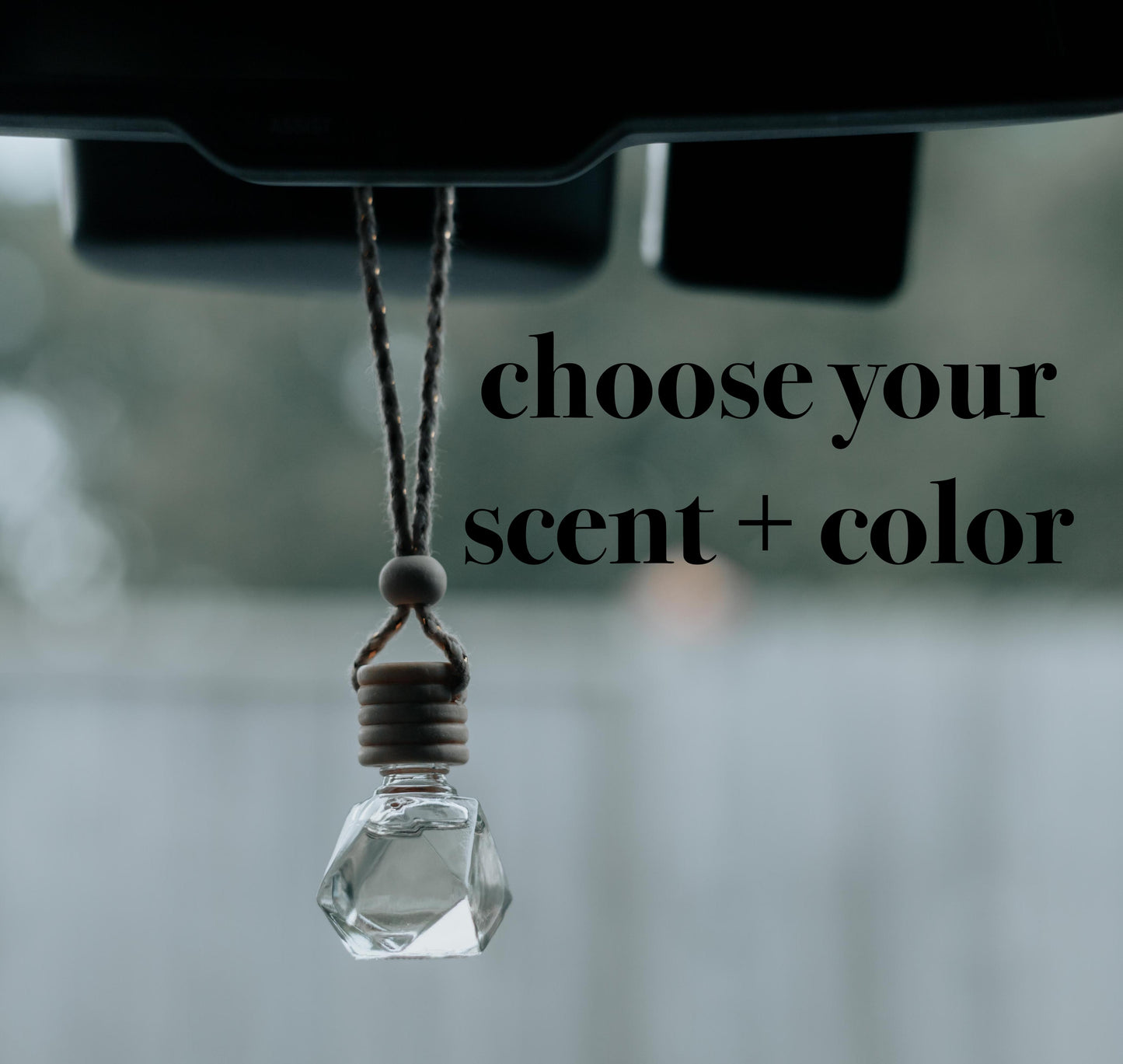 Custom Car Potion | CHOOSE SCENT + COLOR | Car Oil Diffuser for Rear View Mirror