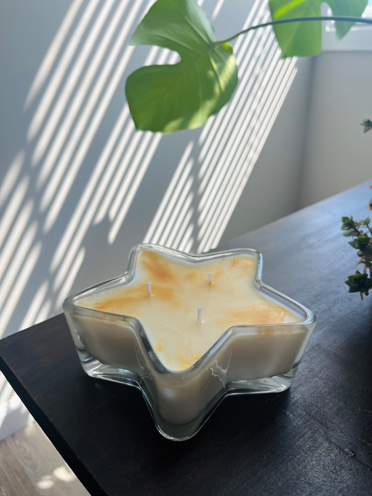 Star Shaped Candle | Lemon Cake Scented | Coconut Soy Wax | Non Toxic