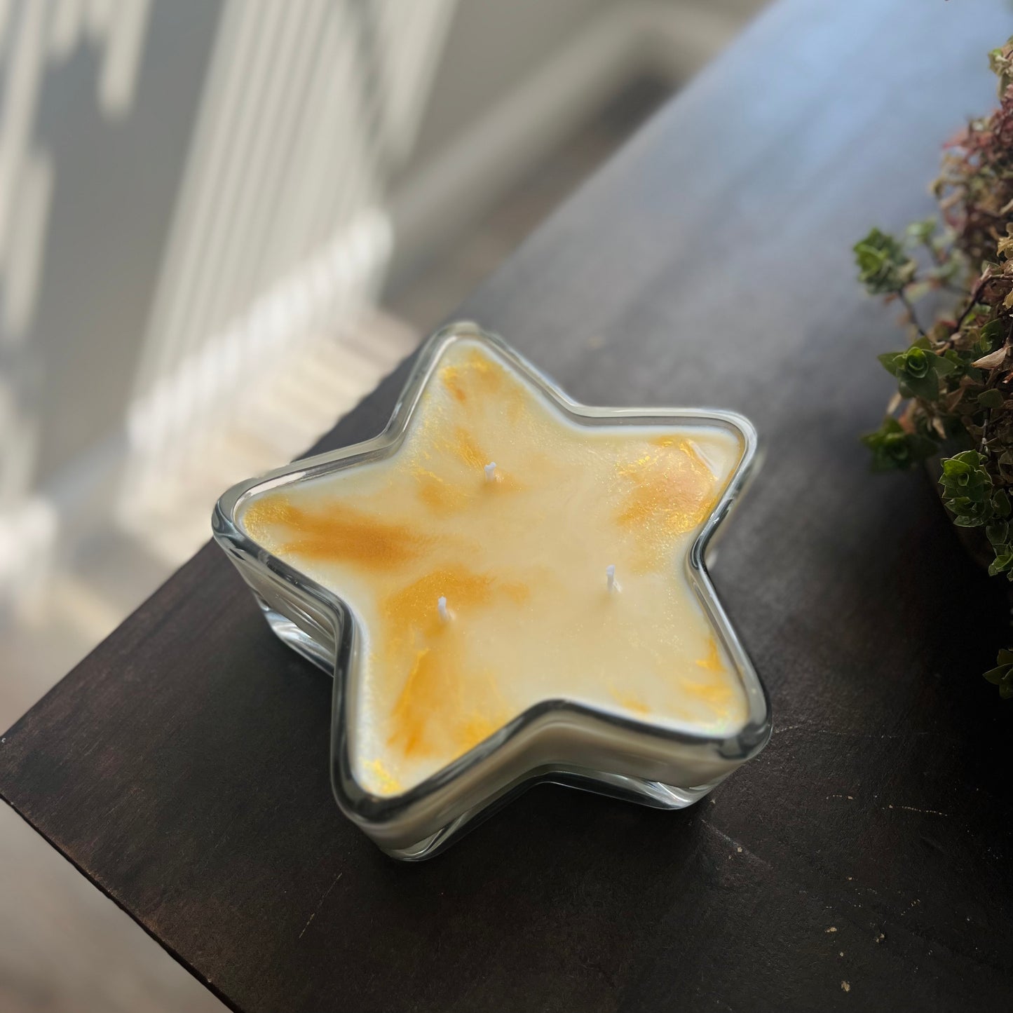 Star Shaped Candle | Lemon Cake Scented | Coconut Soy Wax | Non Toxic